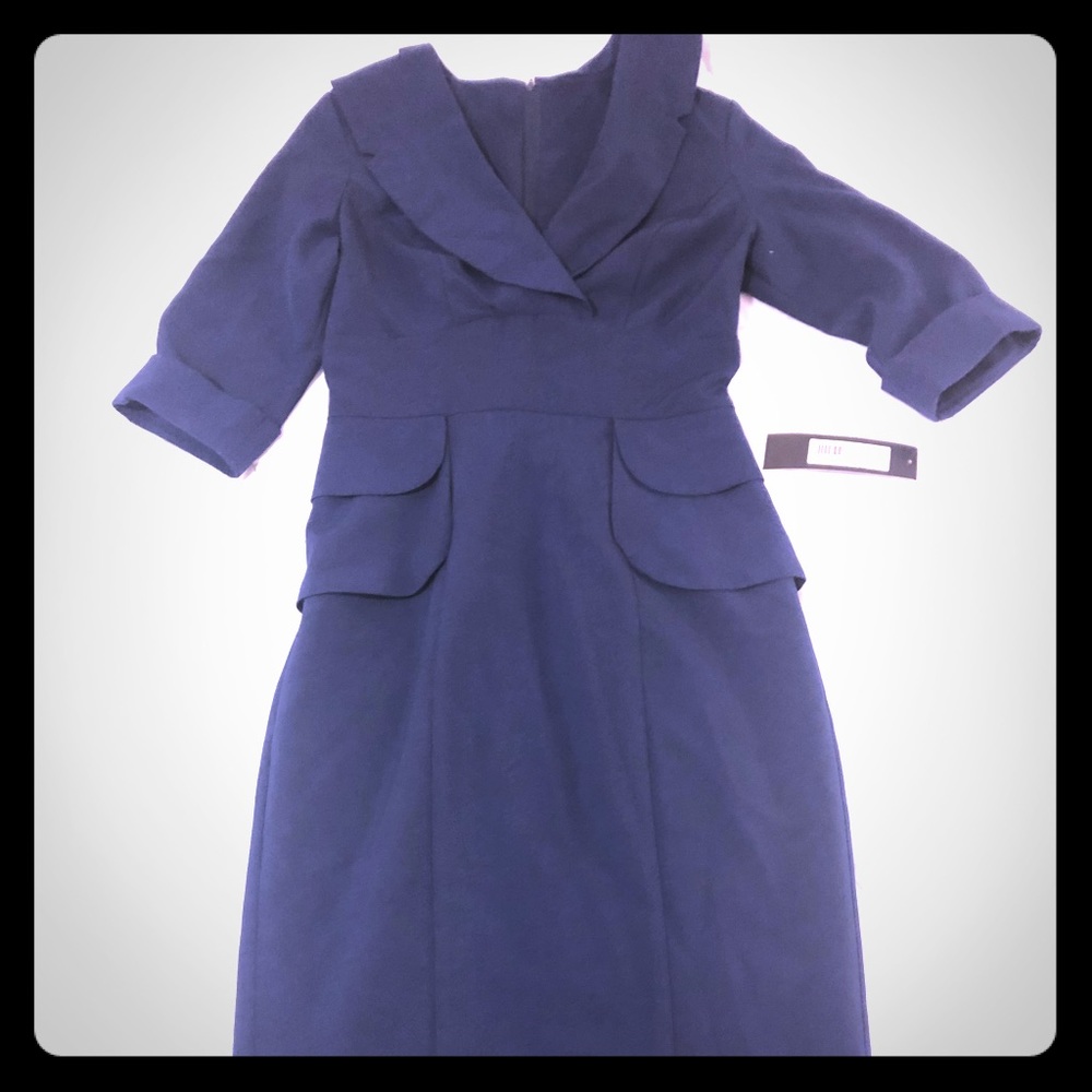 Navy Stop staring wiggle dress